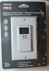 Woods PRO 59018 Digital In-Wall Timer 7-Day Programmable Neutral Wire Needed