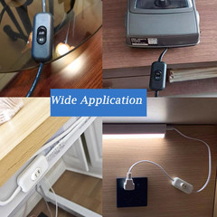 2PCS Inline Cord Switch, On/Off Lamp Control Appliance Switch Rocker AC120V 10A,