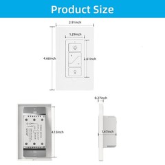 Smart Dimmer Light Switch with Wireless Remote, Compatible with Alexa for Voi…