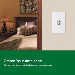 Ariadni/Toggler LED+ Dimmer Light Switch for Dimmable LED, Halogen and Incand…
