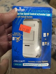 Leviton 1.5A 120V Fan Speed Control – White (IPF01-1LZ)