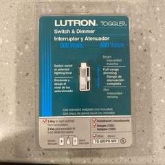 Lutron TG-603PH-WH 3 Way Dimmer Light Toggle Switch White New 600 Watt