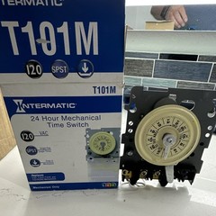 Intermatic T101M 24 Hour Mechanical Timer Wall Switch 120 VAC SPST