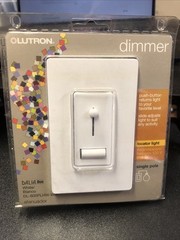 NEW – Lutron DL-600PLHW-GT 600W Single-Pole Dalia Duo Dimmer, WHITE * FREE SHIP