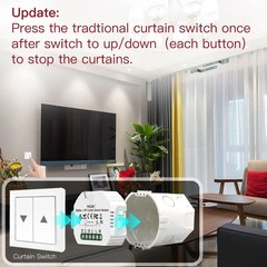 WiFi Mini Smart Curtain Module: Roller Blinds/Shutter Motor, Tuya Smart Life App