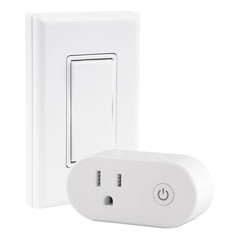 RunLessWire Wall Plug & Wireless Battery-Free Remote Light Switch Kit On/Off
