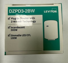Leviton Decora Smart Plug-in Dimmer Z-Wave Technology DZPD3-2BW 300W White NEW