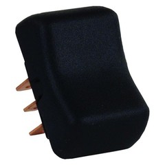 JR Products Single DPDT On/Off/On Rectangular Black Multi Purpose Switch