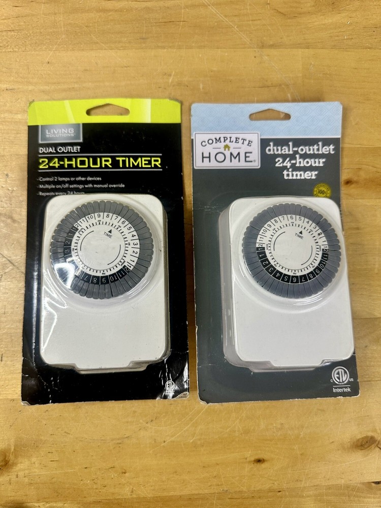 2 New Mechanical Indoor Timer Multi Purpose 24 Hour