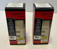 2 Pass & Seymour USB Charger with Single Pole – 3 Way Switch 15 Amps TM83USBICC6