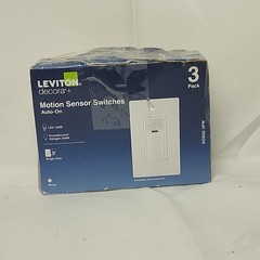 Leviton Decora Motion Sensor Switches DOS02-3PW Auto-On 2A Single Pole-3Pack H3