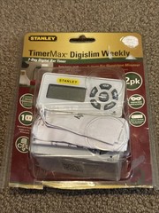 Stanley TimerMax Digislim 2pk Slim Indoor Daily Digital Timer New