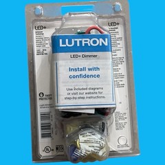 Lutron Dalia LED+ Rotary Dimmer Switch Single-Pole/3-Way Light Almond (F)