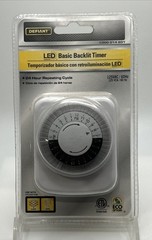 NEW Defiant LED Basic Backlit Timer | 24 Hour Repeating Cycle | Model TM-019