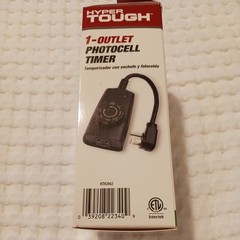 NEW IN Box! Hyper Tough 1-Outlet or Indoor Photocell 24 Hour Timer 10amp 125VAC