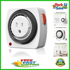 Compact Plug-in Mechanical Timer with Safety Approval for Effortless Scheduling