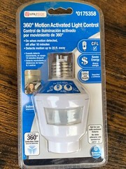 Utilitech Motion-Activated Light Control for Indoor Lights MLC9BCL NEW