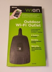 WiOn 50049 Outdoor Wi-Fi Control Electrical Devices from anywhere 2-Outlets