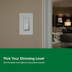 Lutron Diva LED+ Dimmer Light Switch for Dimmable LED, Halogen, and Incandescent