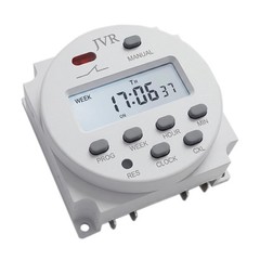 JVR 12V Timer Switch – Programmable DC/AC/Solar Relay White