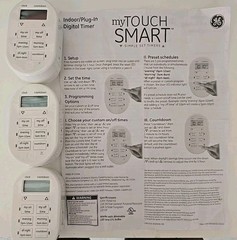 Lot Of 3 GE My Touch Smart Midel 26892 Indoor Simple Plug-In Digital Timer
