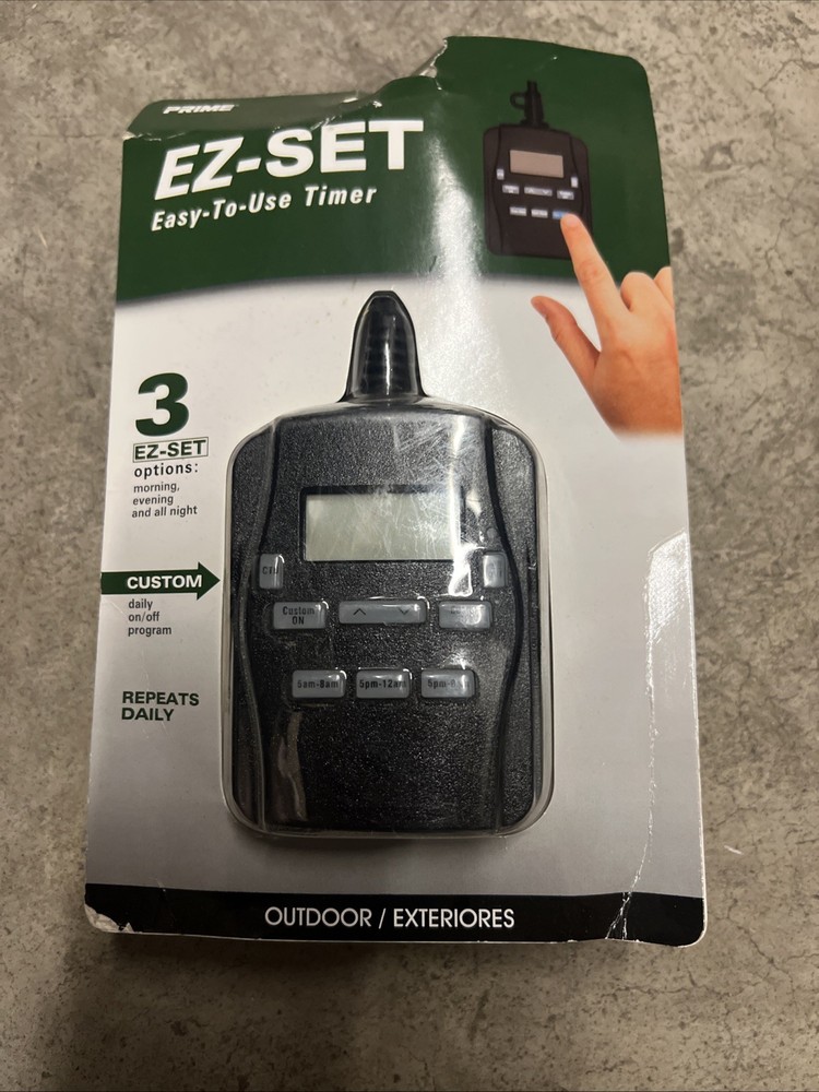 Prime TNODP23 EZ-Set 2-Outlet 24-Hour Digital Outdoor Timer