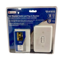 UtiliTech Wall Mounted Switch & Plug-In Receiver NEW SEALED #0141615, 100′ range