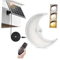 Solar Moon Lights Indoor/Outdoor-Motion Sensor, Solar Shed Light with On/Off