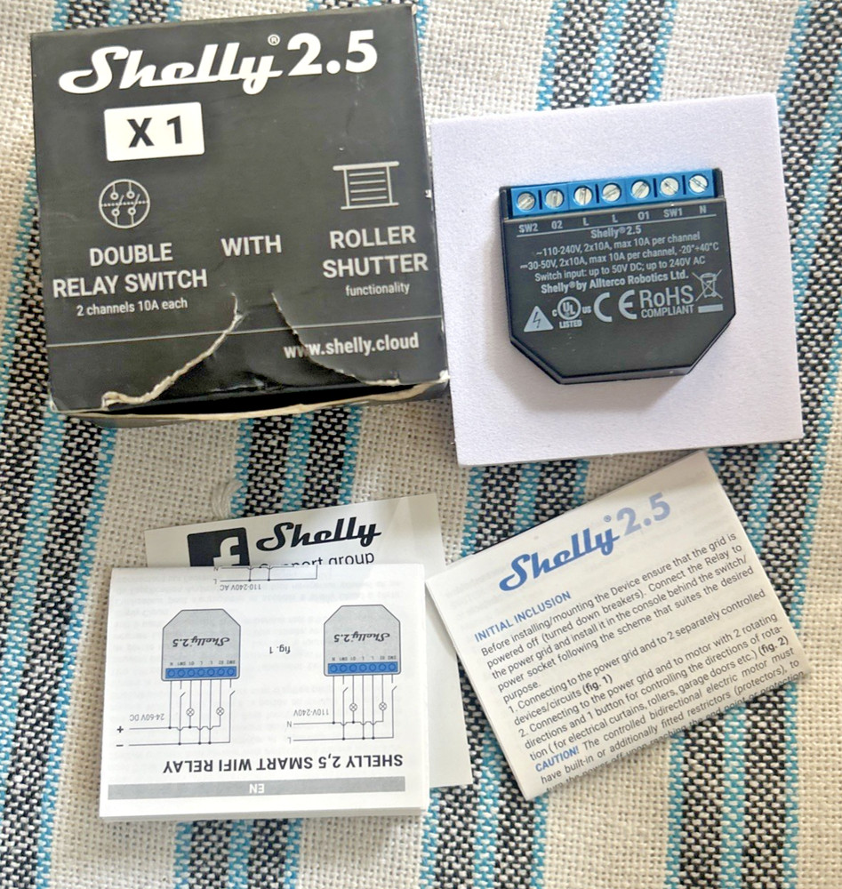 Rele shelli 2.5 X1 Double Relay Wifi Switch