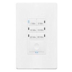 Countdown Timer Switch for Bathroom Fans and Lights, 1-30 Min, Neutral Wire R…
