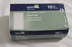 Leviton Decora 15A 3-Way Switch – White 5603-WM NEW 10 IN 1 PACK