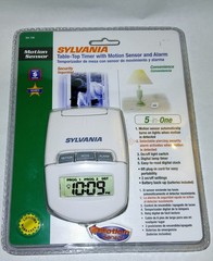 Sylvania SA135 10 Amp Table-Top Timer with Motion Sensor and Alarm NEW