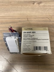Lutron Diva Dimmer Switch DV-600P-WH White 600 W Single Pole New USA Made