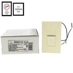 Leviton MNX10-7LA Almond Fluorescent Dimmer Light Switch 1000VA 277V AC 750W
