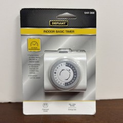Defiant #544 068 Indoor Basic Timer 15 A / 125 V 24 HR Programmable Timer ‘New’