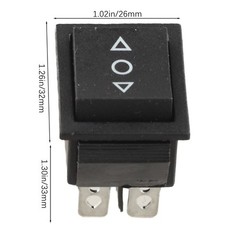 20 Amp 6-pins Double Pole Throw Rocker Switch On-off Momentary Snap For Boats