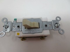 1221-SI Leviton Toggle Switch, 20A-120/277V, Ivory