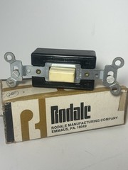 Vintage Rodale Touch Plate Low Voltage Toggle Switch 15A 120/277V NOS