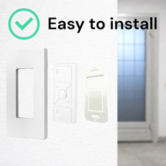 Wall Plate Bracket for Lutron Caseta Pico Remote (4 Pack) | Snap-In Wall Moun…