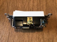 Leviton Rocker Lighted Illuminated Switch, 20-Amp 120-Volt AC, NOW, AS IS, PHOTO