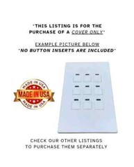 LiteTouch / Savant 9 Button Keypad Plastic (Cover Only) – White – Made In USA