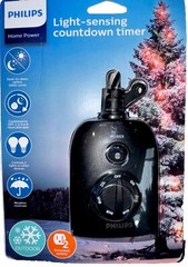 Philips Light Sensing Countdown Timer, Outdoor Grounded Outlets – **NEW**