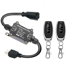 AC110V Waterproof Remote Control Power Switch with 164ft Long Range,AC110V/12…