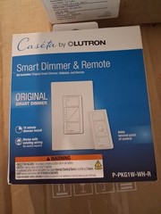 Lutron P-PKG1W-WH-R Caseta Wireless Smart Lighting Dimmer Switch and Remote Kit