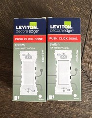 Leviton Decora E5601-SW 15A-120/277V (2 Pack)