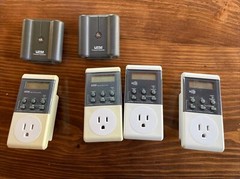 Pack of 4 Indoor 7 Days Prog Digital Wall Outlet Light Timer Plug In Switch