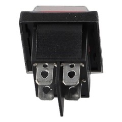 2 Pole Rocker Switch with Weather Cap and Blade Terminal Connection 16A/250V