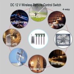 6 Channel Wireless Remote Switch Mini Wireless Switch 5V/12V/24V 3A Relay Wirele