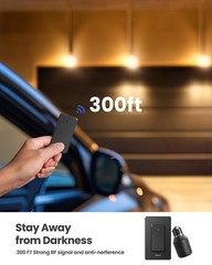 500W Black Remote Control Light Bulb Socket, Wireless Light Switch for Pull C…