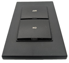 Crestron CNX-B2B Designer Keypad 2-Button Black Textured w/ Faceplate Cresnet